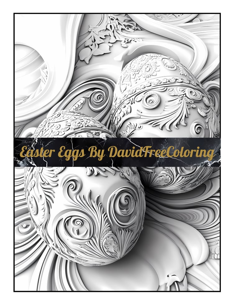 Easter Eggs Coloring Book is a coloring book for adults and Kids with 40 Easter Eggs images: the coloring book contains various Easter Eggs coloring pages! Have fun coloring them creatively, both through the download of PNG and PDF files.
