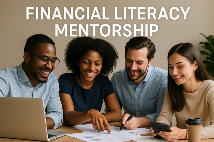 Financial literacy mentorship program offering personalized guidance on budgeting, saving, and money management for long-term wealth building.