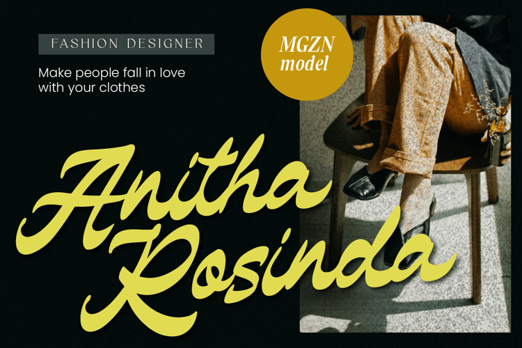 Monlight is a modern retro script font with an elegant, dynamic style — perfect for logos, branding, vintage designs, and creative projects. Download Monlight now and add a trendy retro touch to your work!