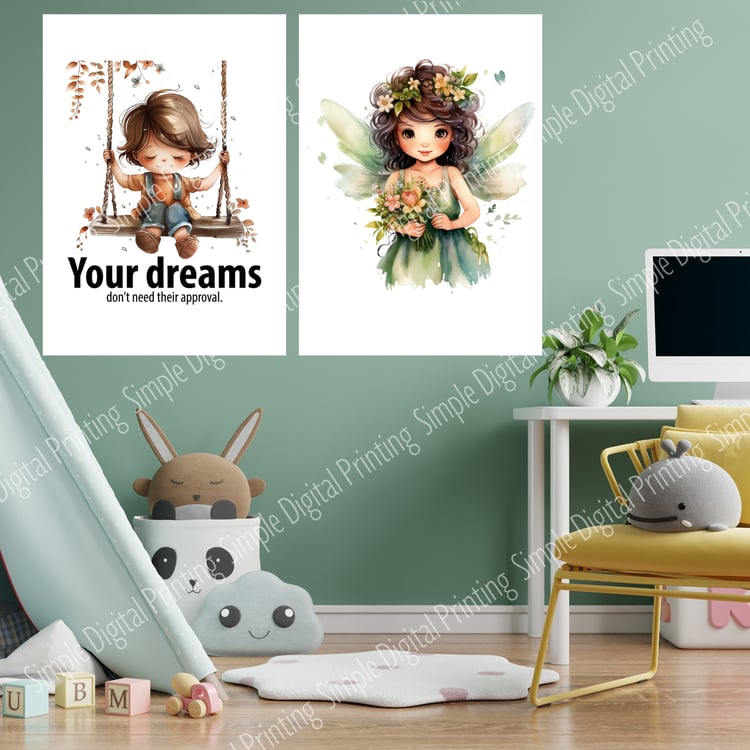 nursery room, kid room, kids room, newborn, sweet dream, typography, quote, digital download, digital poster, room decor