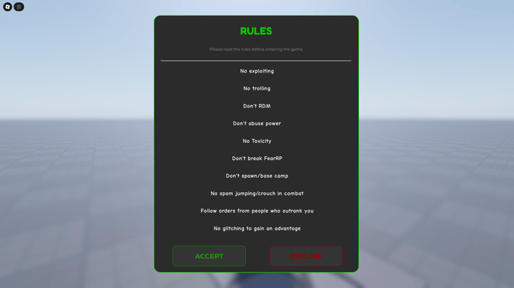 Military event GUI interface shown in-game