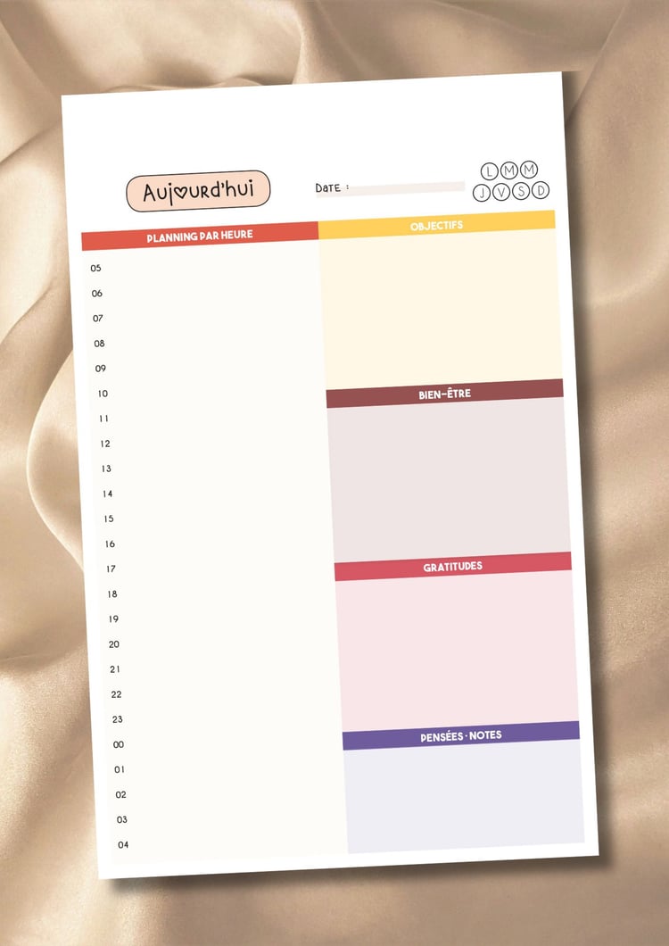 Agenda quotidien