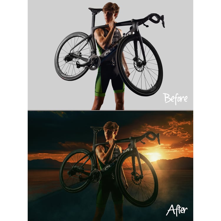 Video tutorial for composite photography.  Creating realistic style effect and using AI, such as Midjourney and DALL-E to create simple composite backgrounds.