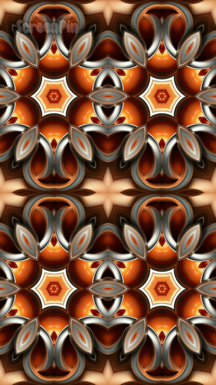 Brown and silver seamless geometric pattern, elegant and modern digital design