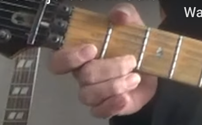 electric guitar fretboard