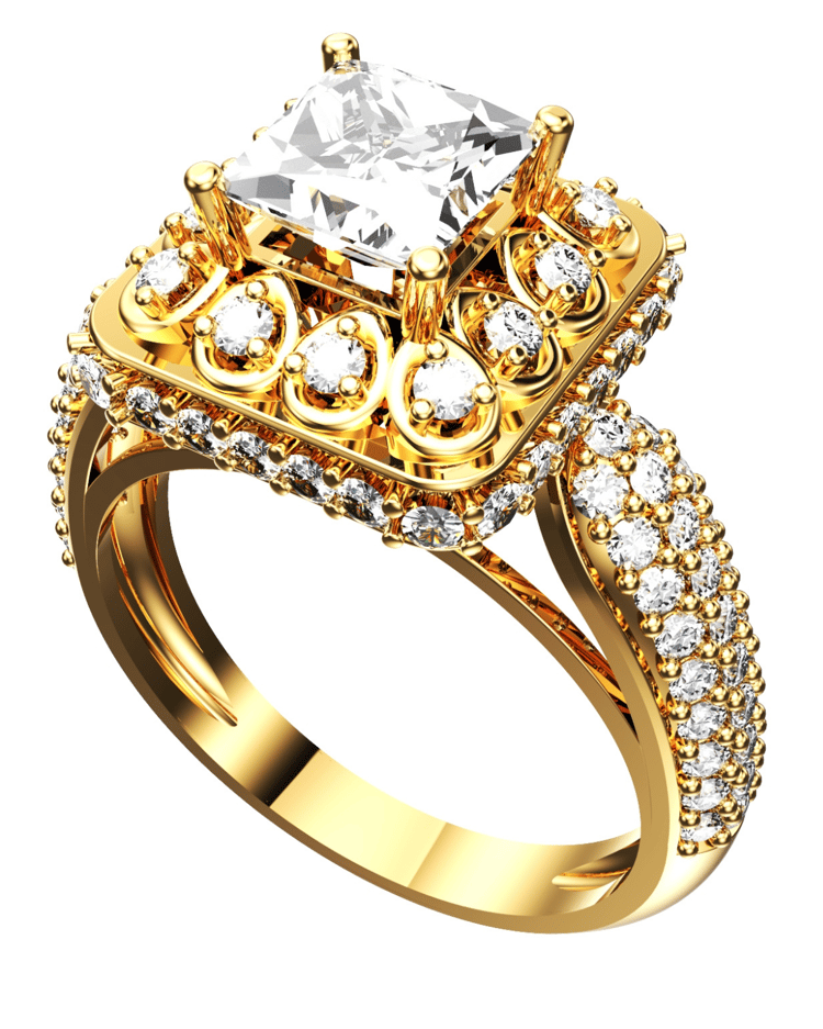 Engagement Ring 3D Model Design