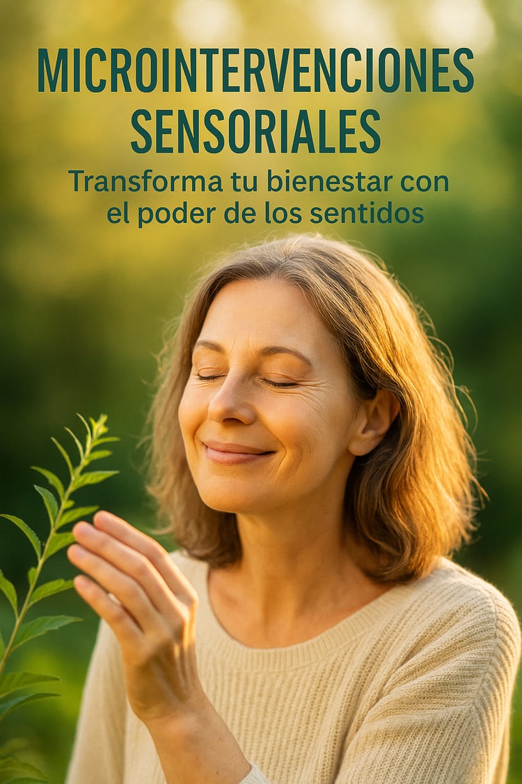 microintervenciones sensoriales bienestar mental diario tacto y sonido para relajarse colores y aromas que calman propiocepción ejercicios fáciles degustación consciente ansiedad técnicas naturales mindfulness sensorial en español rutinas 5 a 10 minutos e