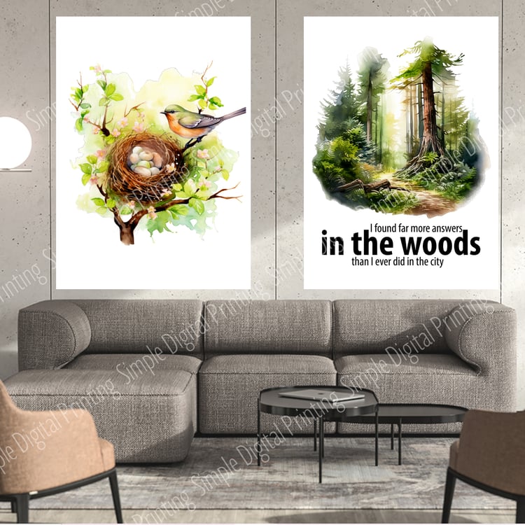 tree, trees, nature, forest, quote, earth, save our planet, earth day, typography, digital download, digital poster, room decor
