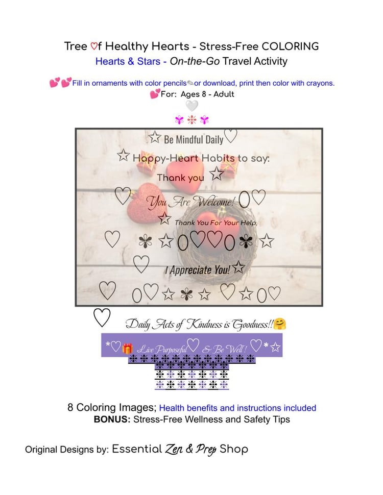 Relax & Stress-Free COLORING; + ARTWORK -Custom