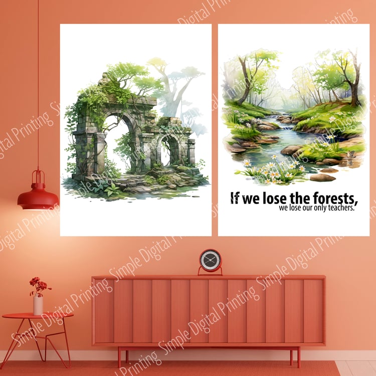 tree, trees, nature, forest, quote, earth, save our planet, earth day, typography, digital download, digital poster, room decor