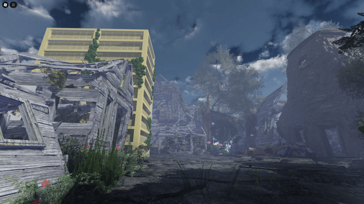 Apocalyptic Roblox map with high quality terrain and lighting