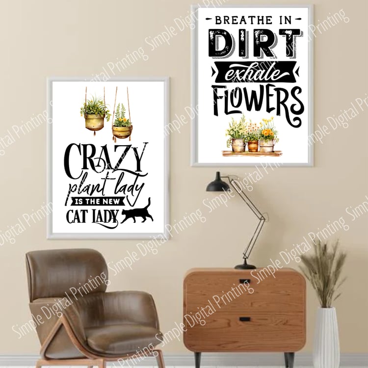 Gardening, garden, green, gardener, plant, planting, bloom, blooming, typography, quote, digital download, digital poster, room decor