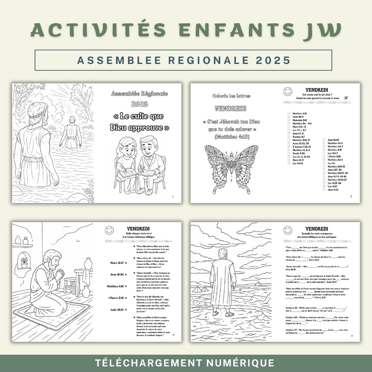 Activités Enfants pour l’Assemblée Régionale JW 2025