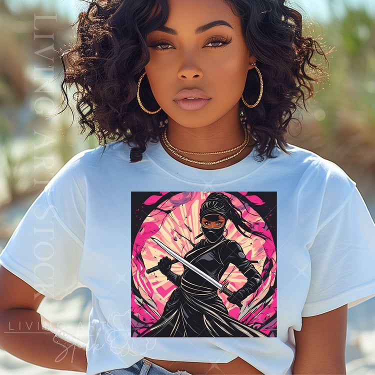 Ninja Pink tshirt design