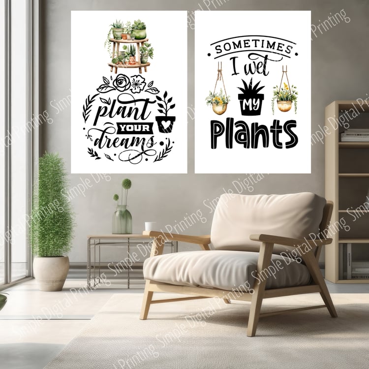 Gardening, garden, green, gardener, plant, planting, bloom, blooming, typography, quote, digital download, digital poster, room decor