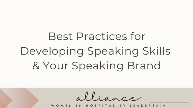 Best Practices for Developing Speaking Skills and Your Speaking Brand