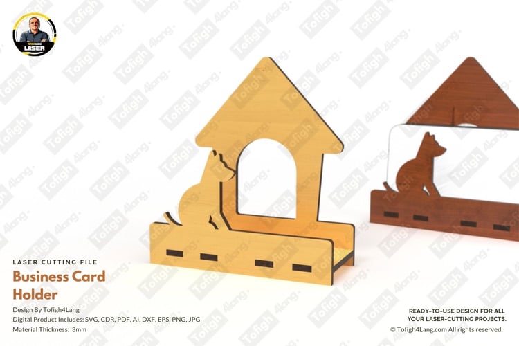 Dog-Shaped Business Card Holder