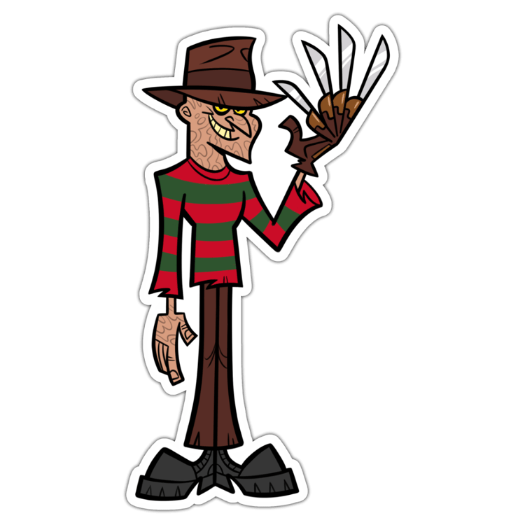 Freddy Sticker (4 inch height)