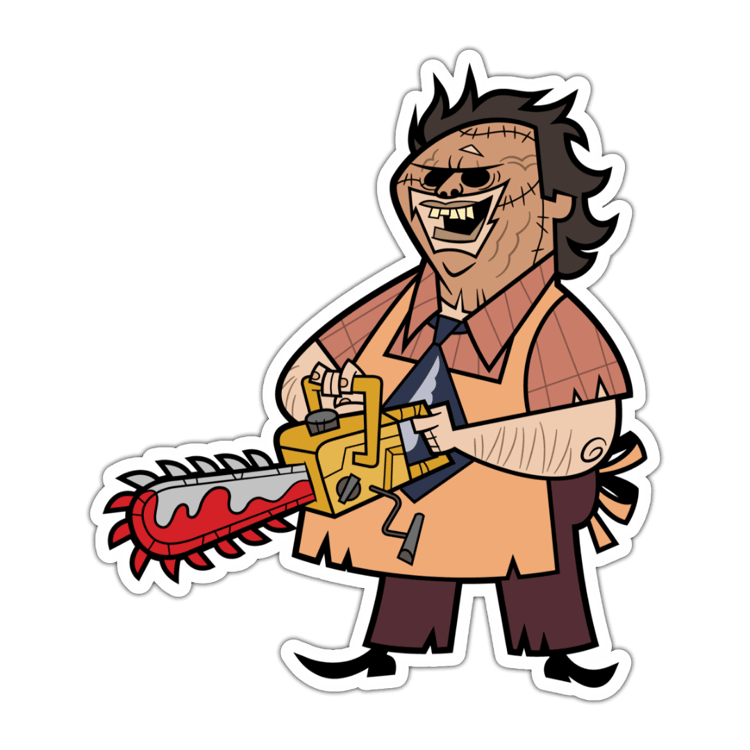 Chainsaw Sticker (4 inch height)