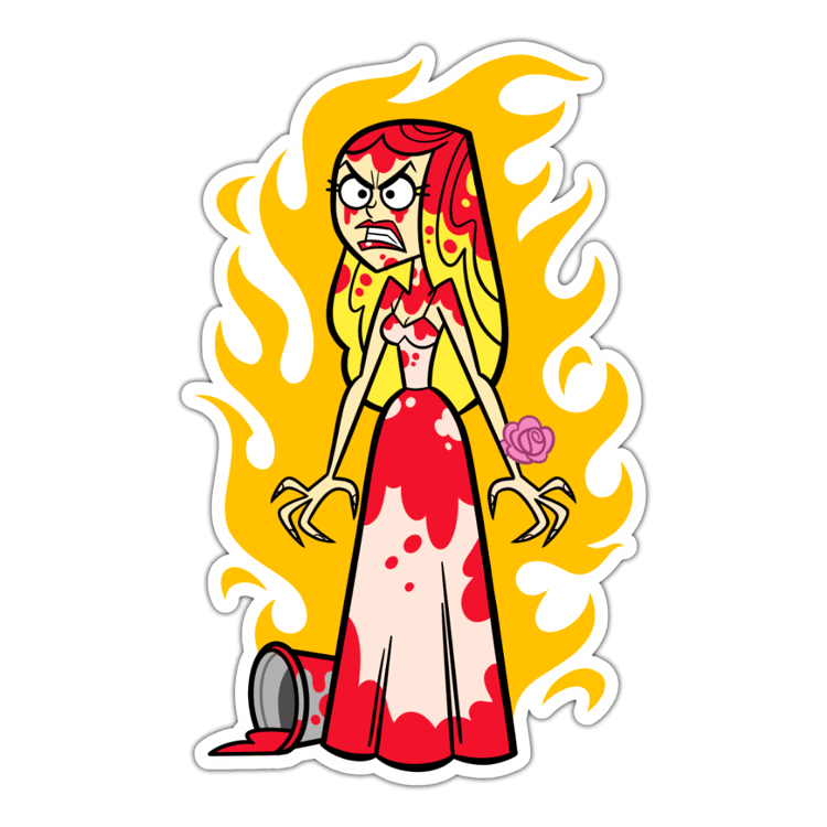 Carrie Sticker (4 inch height)