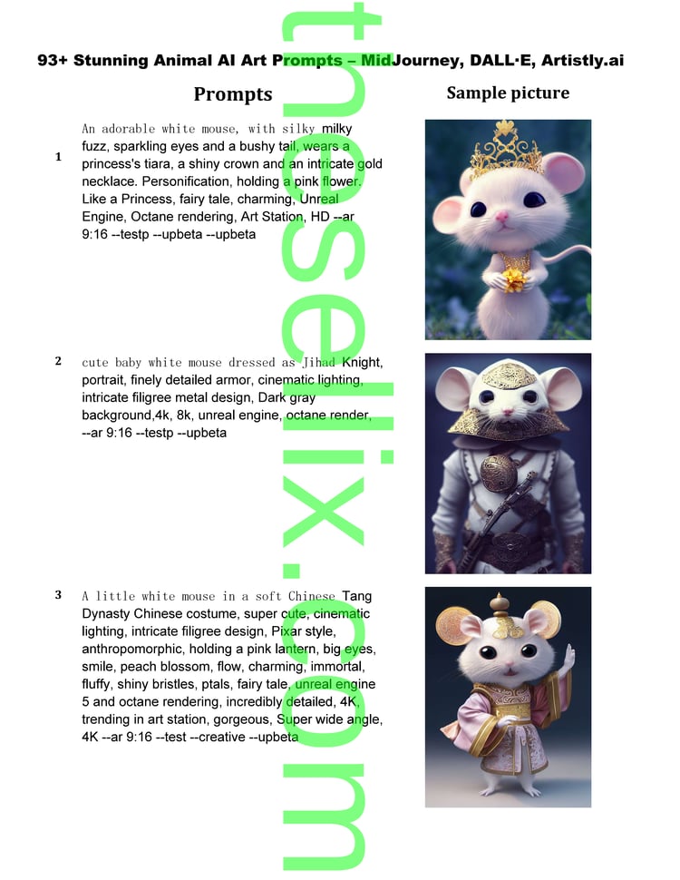 95+ Stunning Animal AI Art Prompts