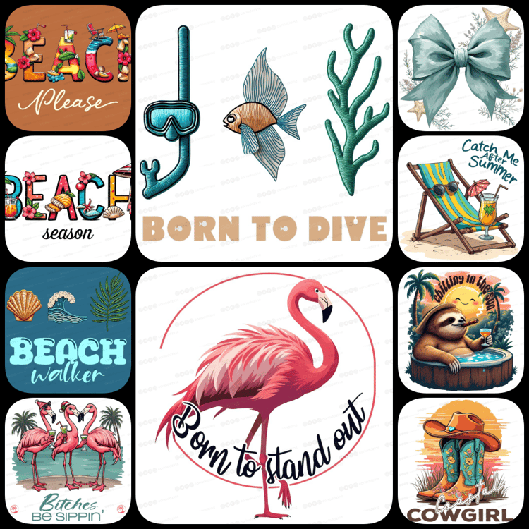 315 Summer beach-themed SVG, PNG, JPG designs for apparel, crafts & print. High-res, transparent, fun & boutique-style art. Instant Google Drive download. summer svg, beach png, vacation clipart, summer bundle, beach svg files, summer t-shirt designs, fun