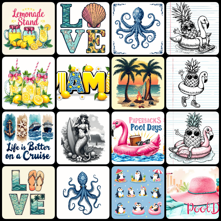 summer svg, beach png, vacation clipart, summer bundle, beach svg files, summer t-shirt designs, fun summer sayings, boutique summer designs, tropical sublimation, cute summer art, high quality png, transparent summer graphics, free Summer tshirt designs,