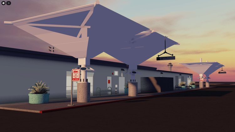 uxury private terminal exterior with modern architecture
