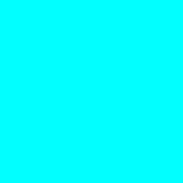 Solid Colour Cyan Background | Hex - 00FFFF | R-0, G-255, B-255 | C-100, M-0, Y-0, K-0