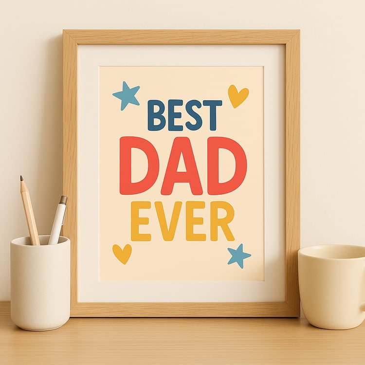 Show dad how much he means to you with these heartfelt Father’s Day printable quotes featuring the warm message, “Life Is Better With You.” This digital wall art set is perfect for Father’s Day gifts, cards, or decorations.