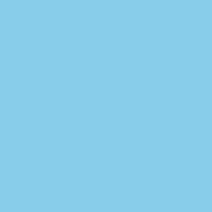 Solid Color Sky Blue Background | Hex - 87CEEB | R-135, G-206, B-235 | C-43, M-12, Y-0, K-8