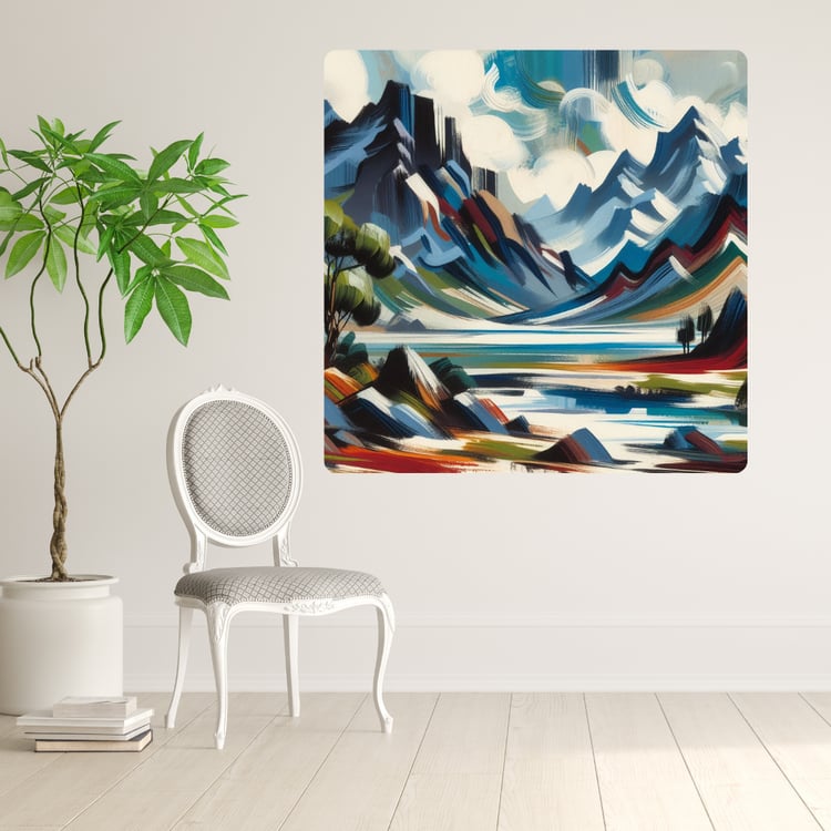 Watercolor mountain landscape  Misty mountain art print  Dreamy nature painting  Mountain scenery watercolor  Serene mountain artwork  Foggy peaks wall art  Abstract mountain watercolor  Hand-painted nature scene  Peaceful mountain view painting  Soft bru