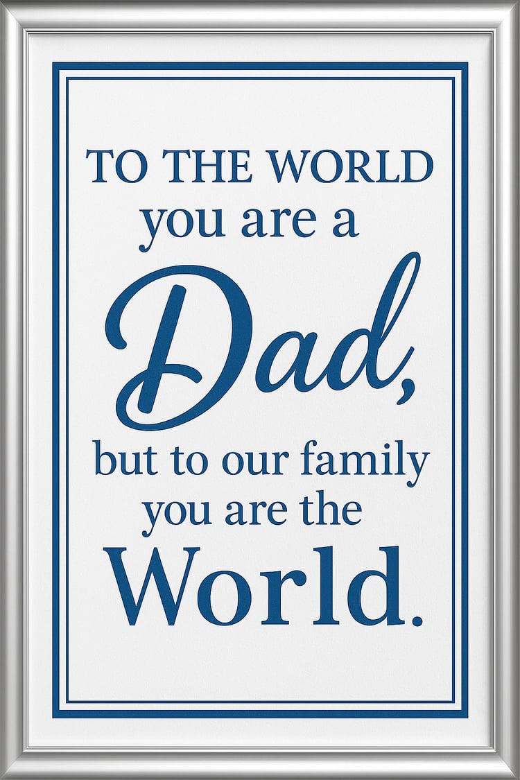Celebrate the special dad in your life with these beautifully designed Father’s Day printable quotes in elegant blue and silver. This instant download includes heartfelt and meaningful messages perfect for decorating a gift, framing as wall art, or adding