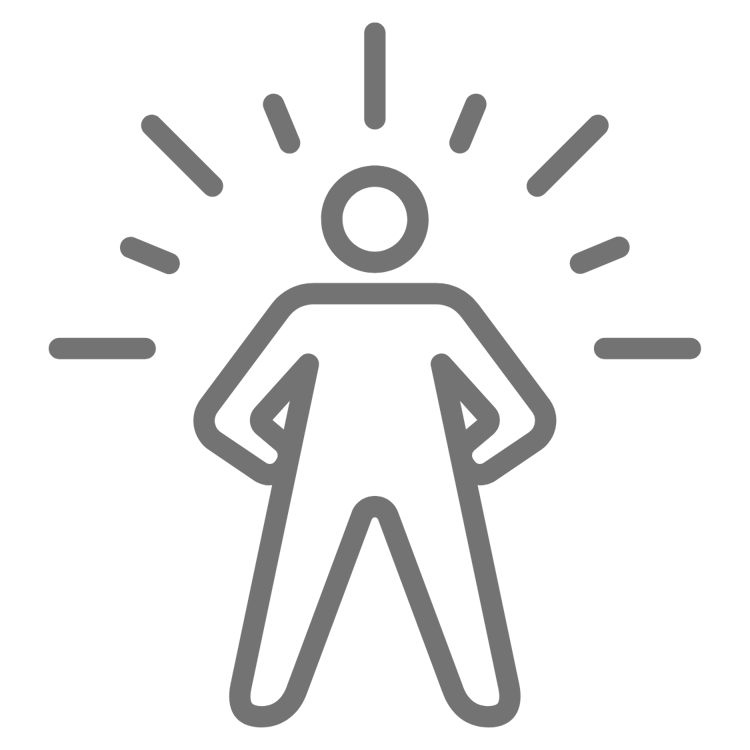 Superhero icon symbolising empowered chiropractic assistants with confidence and purpose