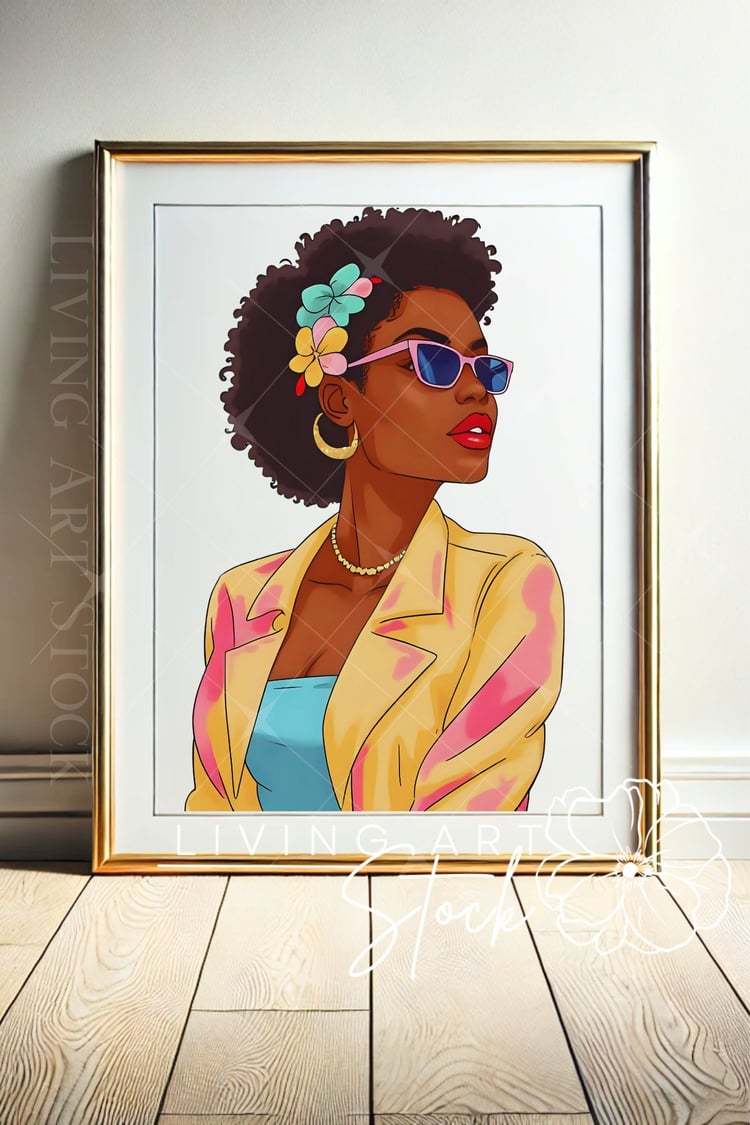 Black women Wall Art images