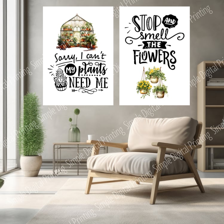 Gardening, garden, green, gardener, plant, planting, bloom, blooming, typography, quote, digital download, digital poster, room decor