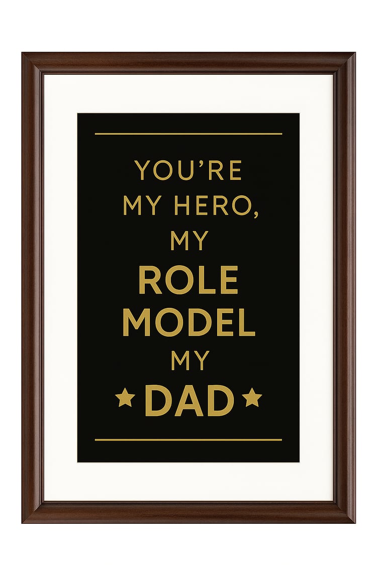 Father’s Day printable, black and gold, printable quotes, Father's Day decor, Father's Day gift, printable wall art, Father's Day gift idea, meaningful Father's Day quotes, modern Father's Day printable, gift for dad, Father’s Day framed print, family gif
