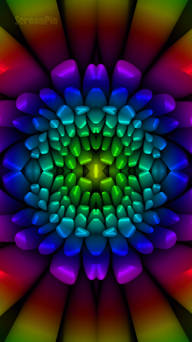 Seamless multicolored abstract digital pattern with flowing shapes and vibrant visual texture
