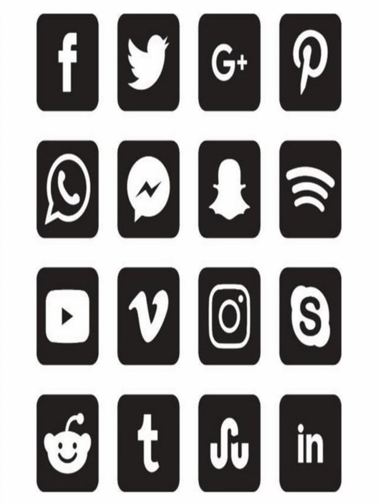 72 Social Media Icons: High-Quality Designs