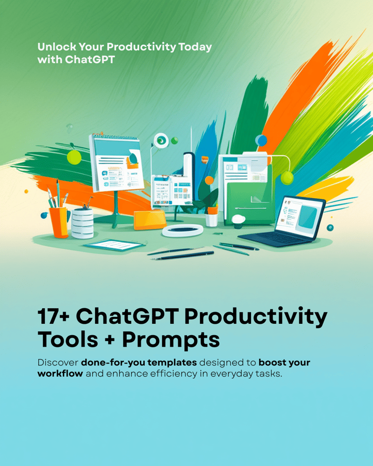 ChatGPT prompts, productivity tools, AI automation, solopreneur tools, digital download, content creation
