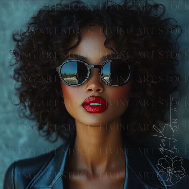 Black woman editorial stock photo