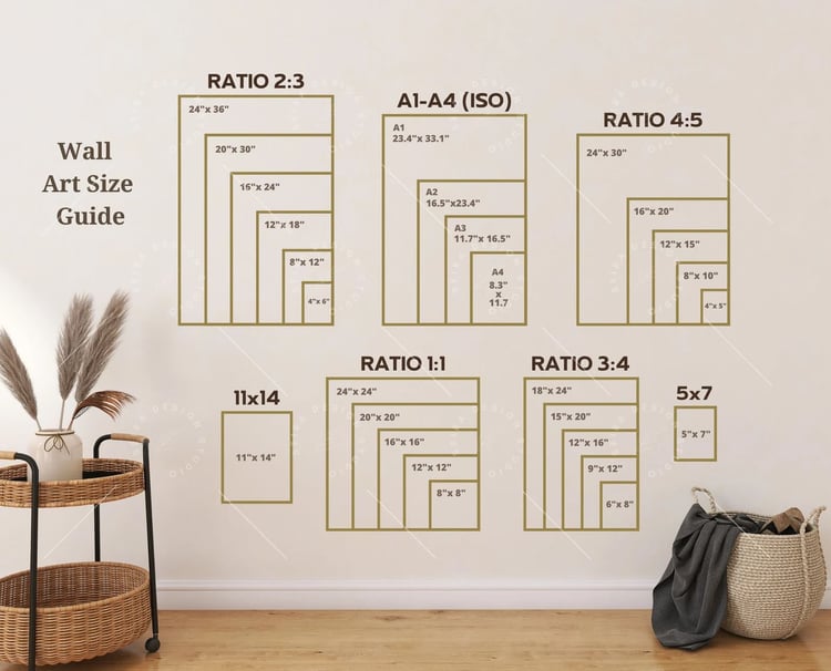 Wall Art Size Chart