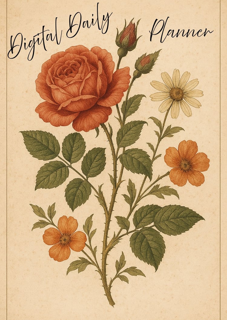 Elegant 180-Page Daily Planner