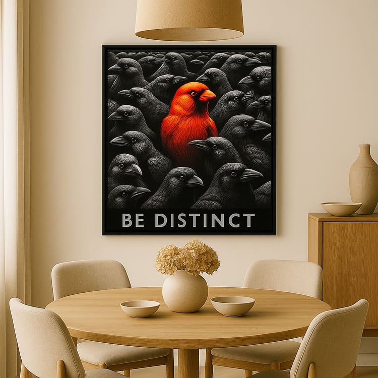 Be Distinct – Bold & Inspirational Wall Art Dining room