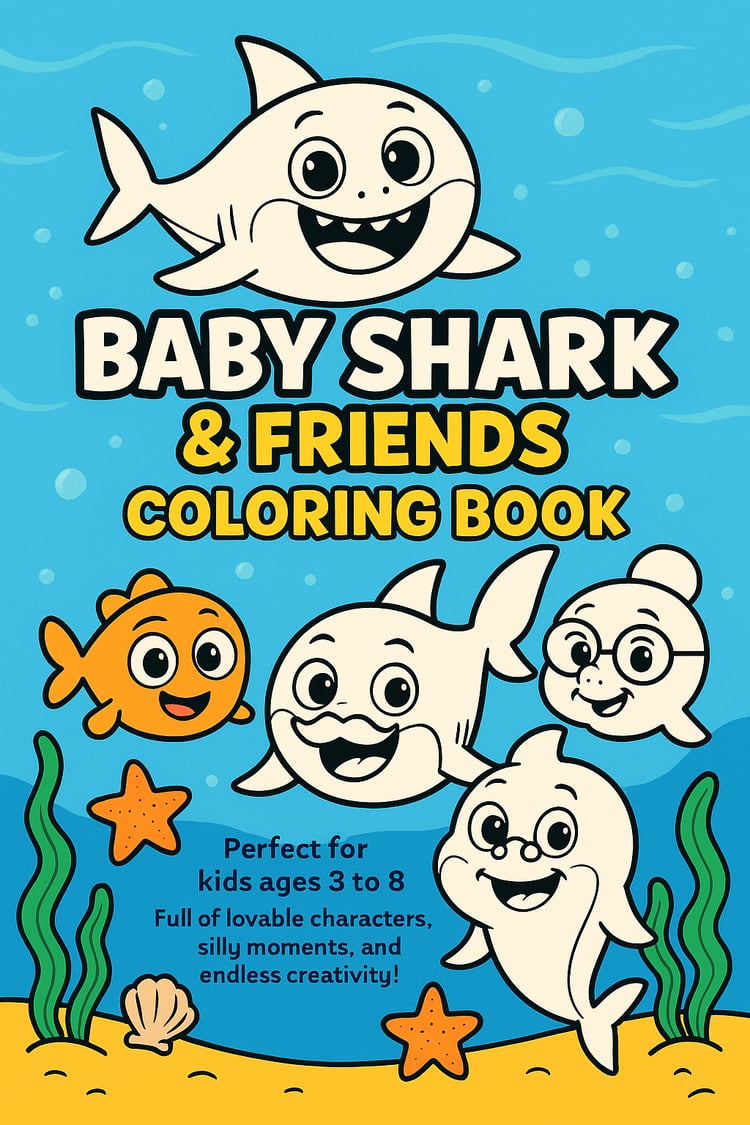 Baby Shark & Friends Coloring Book