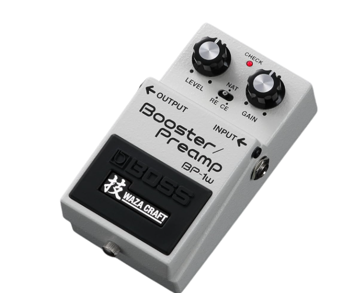 BOSS Boost, overdrive, preamp pedal.