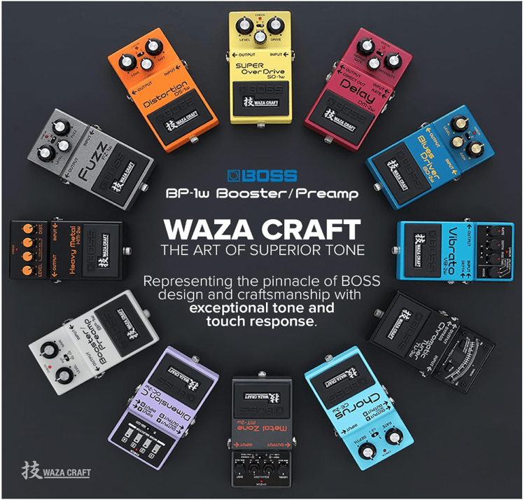 BOSS WAZA Craft Guitar Pedals