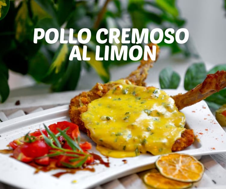 Pollo cremoso al limón