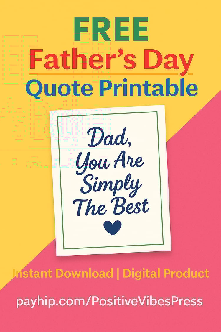 Free Father’s Day Printable Quote – Last-Minute Gift for Dad, Husband, Grandpa fathers day father’s day printable dad gift gift for husband last minute father’s day gift father’s day wall art free printable quote printable card for dad instant download gi