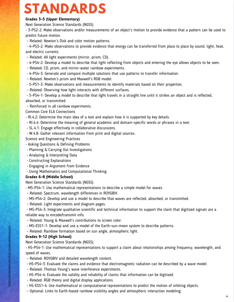 Rainbow Unit Study